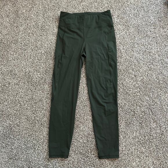 Sweaty Betty army green Zero Gravity 7/8 length legging pants size S - Picture 2 of 10